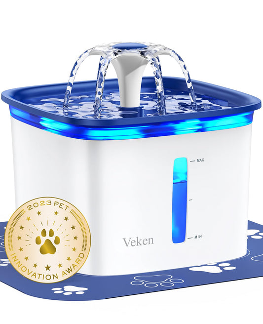 Veken 2.8L Pet Water Fountain with Filters