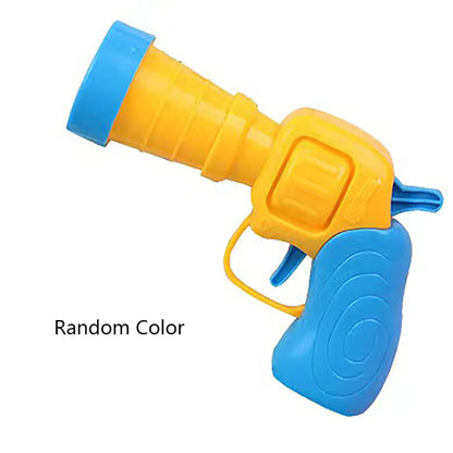 Interactive Plush Ball Shooting Gun Toy for Cats - Mini Pompom Launcher for Self-Play and Indoor Entertainment
