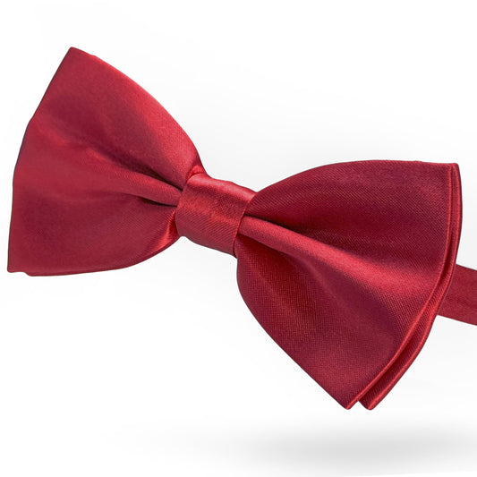 KOOLMOX Dog Bow Tie Red Bow Tie with Adjustable Dog Collar for Medium and Large Dogs Cats Pets Wedding Birthday Party Holiday Homecoming Costumes 1 Piece Wine Red