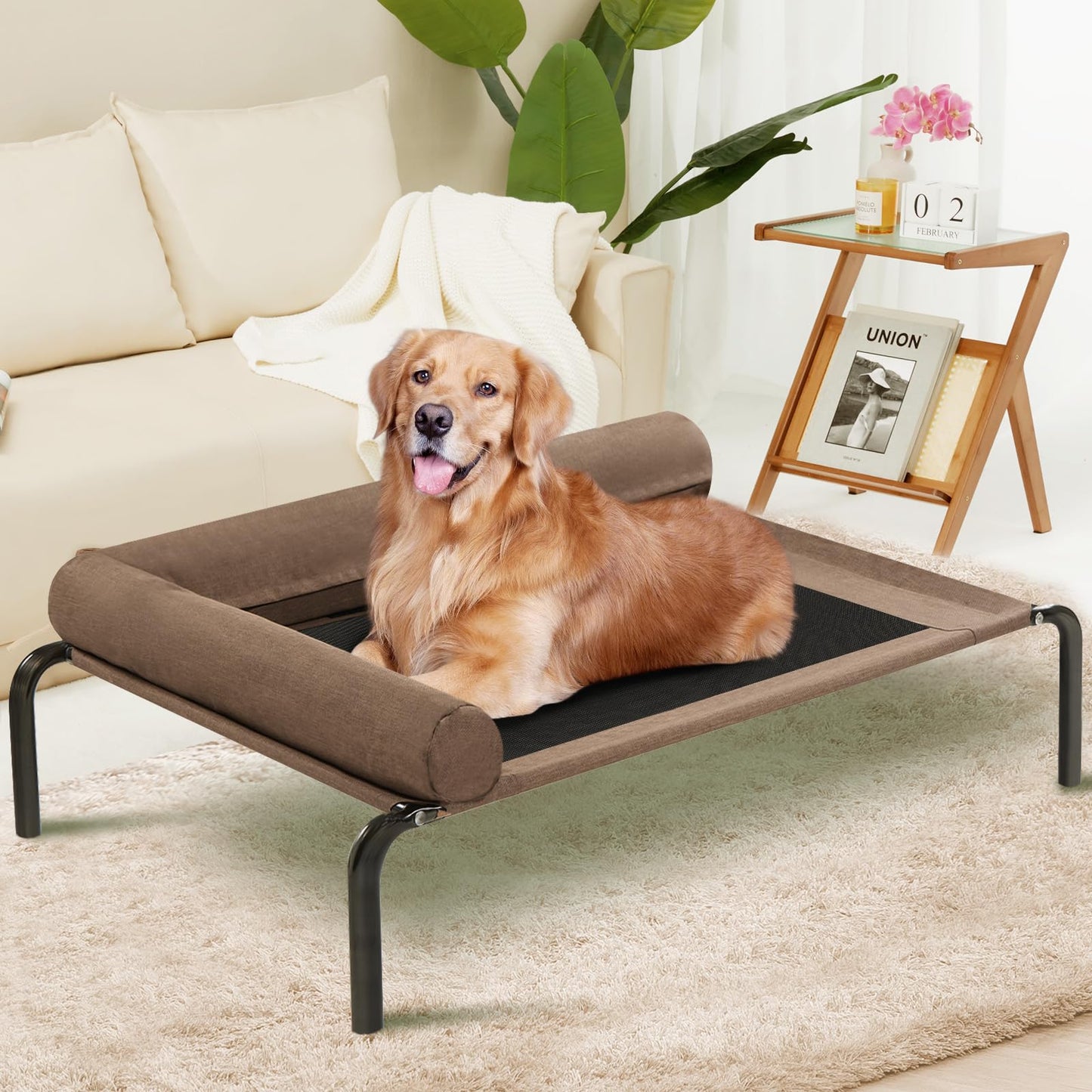 ROMROL Elevated Cooling Dog Bed – Medium