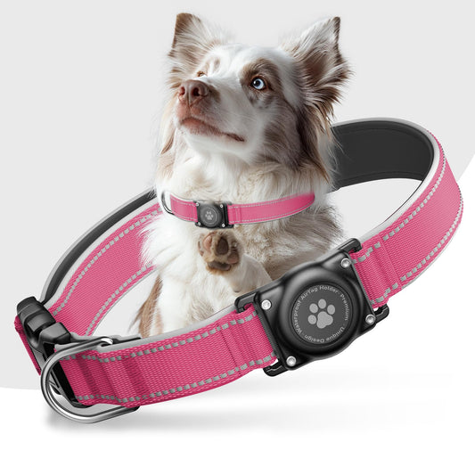 Waterproof AirTag Dog Collar – Reflective GPS